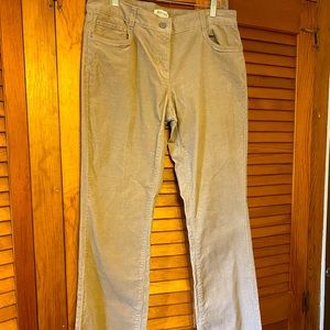 White House Black Market Tan Corduroy Straight Leg Pants - NWOT